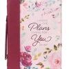 BC: The Plans I Have For You Plum Floral Faux Leather Large 1 BC: The Plans I Have For You Plum Floral Faux Leather Large -Books-Bible 124 0246 0