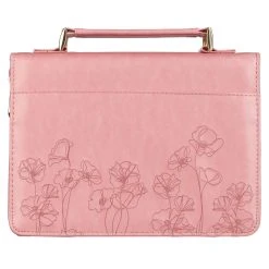 BC: Pastel Meadow Pink Watercolor Faux Leather Large 7 BC: Pastel Meadow Pink Watercolor Faux Leather Large -Books-Bible 124 0320 1 2