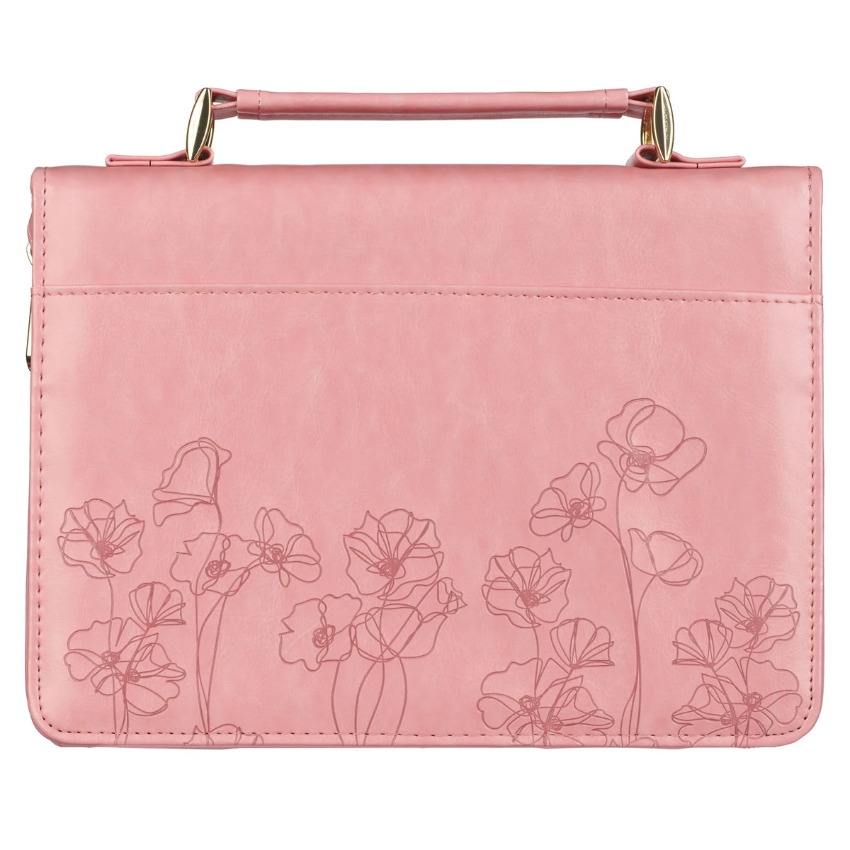 BC: Pastel Meadow Pink Watercolor Faux Leather Large 4 BC: Pastel Meadow Pink Watercolor Faux Leather Large - Image 2