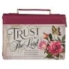 BC: Trust In The LORD Floral Pomegranate Red Faux Leather Large -Books-Bible 124 0325 0