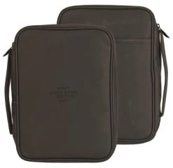 BC: What Good Shall I Do Black 11.25 X 7.75 Fabric Zippered Bible