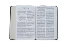 ESV Large Print Personal Size Bible Trutone, Brown, Engraved Mantel Design -Books-Bible 200 0452 4