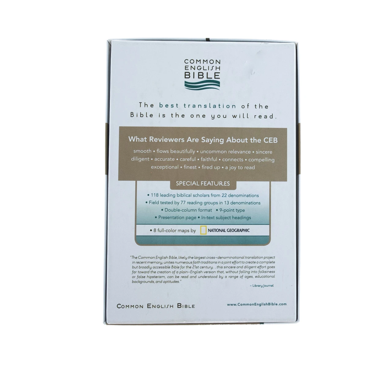 CEB Thinline Bible W/Apocrypha-Black DecoTone 6 CEB Thinline Bible W/Apocrypha-Black DecoTone - Image 4