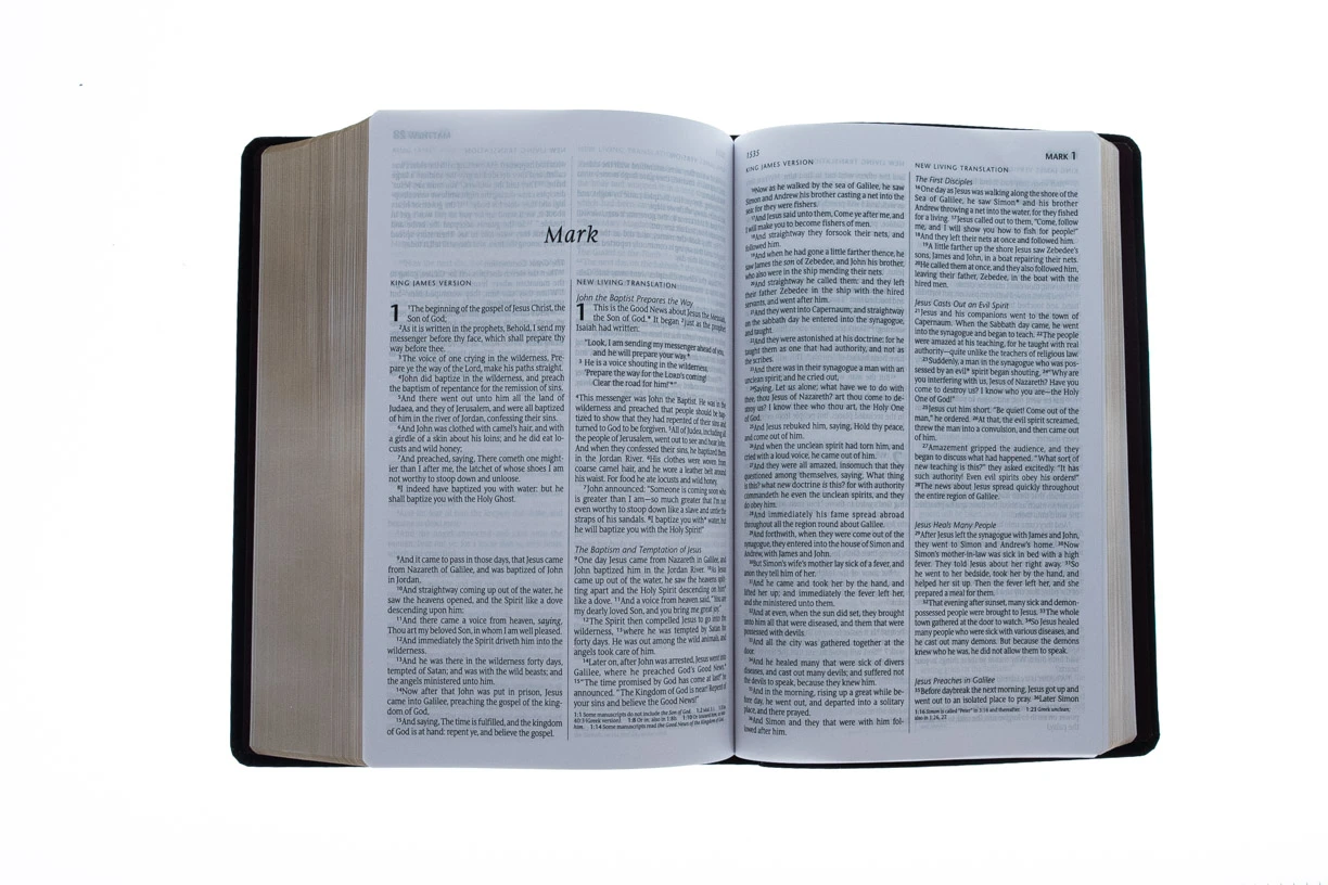 KJV/NLT2 People’s Parallel Bible-Burgundy Imitation Leather 7 KJV/NLT2 People’s Parallel Bible-Burgundy Imitation Leather - Image 5