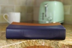 NIV & KJV Side-By-Side Bible/Large Print-Navy/Tan Duo-Tone -Books-Bible 202 0049 3