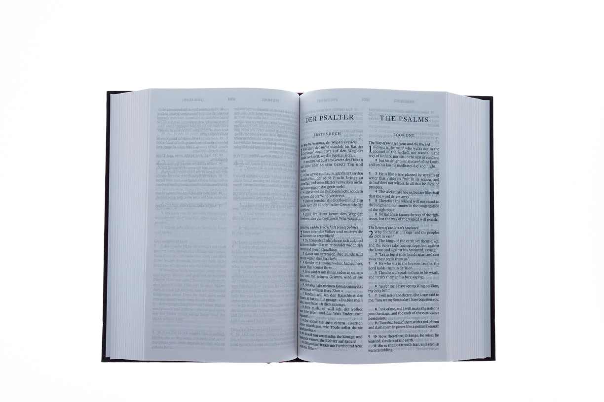 ESV German/English Parallel Bible-Dark Red Hardcover 6 ESV German/English Parallel Bible-Dark Red Hardcover - Image 4