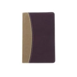 Amplified Holy Bible, Compact, Imitation Leather, Tan/Burgundy