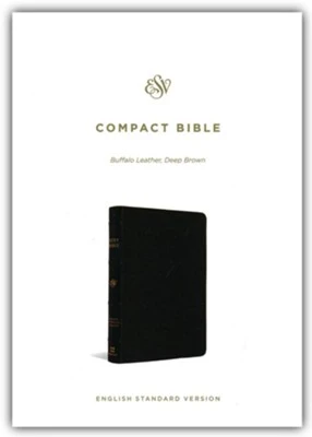 ESV Compact Bible (Buffalo Leather, Deep Brown) 4 ESV Compact Bible (Buffalo Leather, Deep Brown) - Image 2