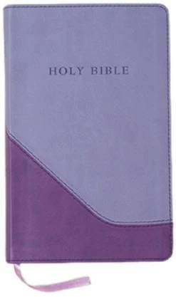 KJV Personal Size Giant Print Reference Bible -Lilac/Violet Flexisoft Leather