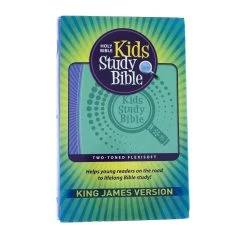 KJV Kids Study Bible Flex Purple Green -Books-Bible 206 0124 1 1