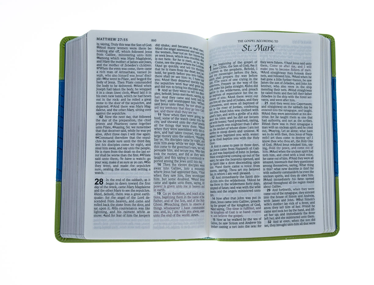KJV Kids Bible Flexisoft Blue & Green 6 KJV Kids Bible Flexisoft Blue & Green - Image 4