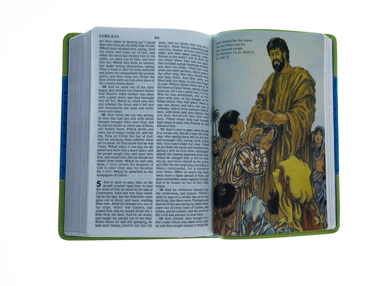 KJV Kids Bible Flexisoft Blue & Green 7 KJV Kids Bible Flexisoft Blue & Green - Image 5