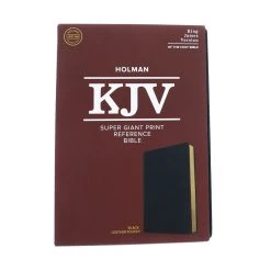 KJV Super Giant Print Reference Bible, Black Leathertouch -Books-Bible 206 0150 1 1