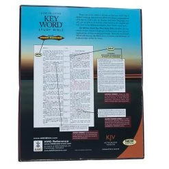 KJV Hebrew-Greek Key Word Study-Black Bonded Leather -Books-Bible 206 0358 5