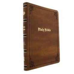 Kjv Thinline Bible, Large Print, Tan Leathersoft -Books-Bible 206 0360 2