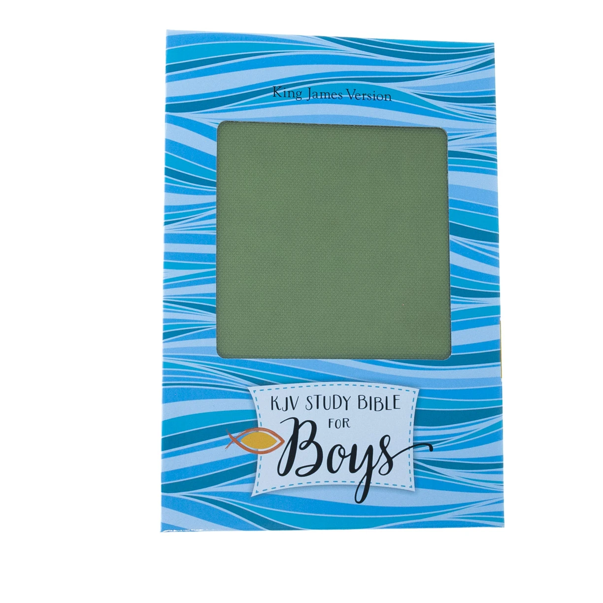 KJV Study Bible For Boys-Olive/Brown LeatherTouch 4 KJV Study Bible For Boys-Olive/Brown LeatherTouch - Image 2