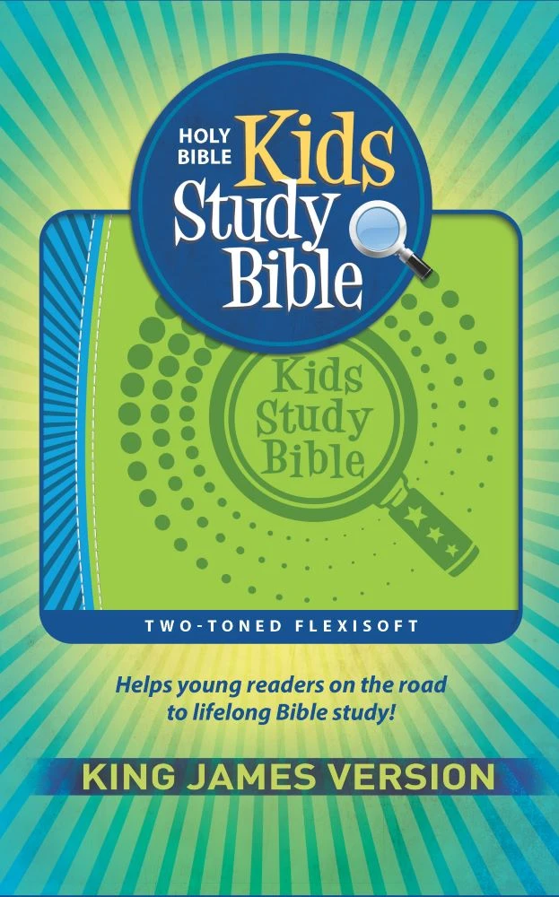 KJV Kids Study Bible Green/Blue Imitation Leather 4 KJV Kids Study Bible Green/Blue Imitation Leather - Image 2