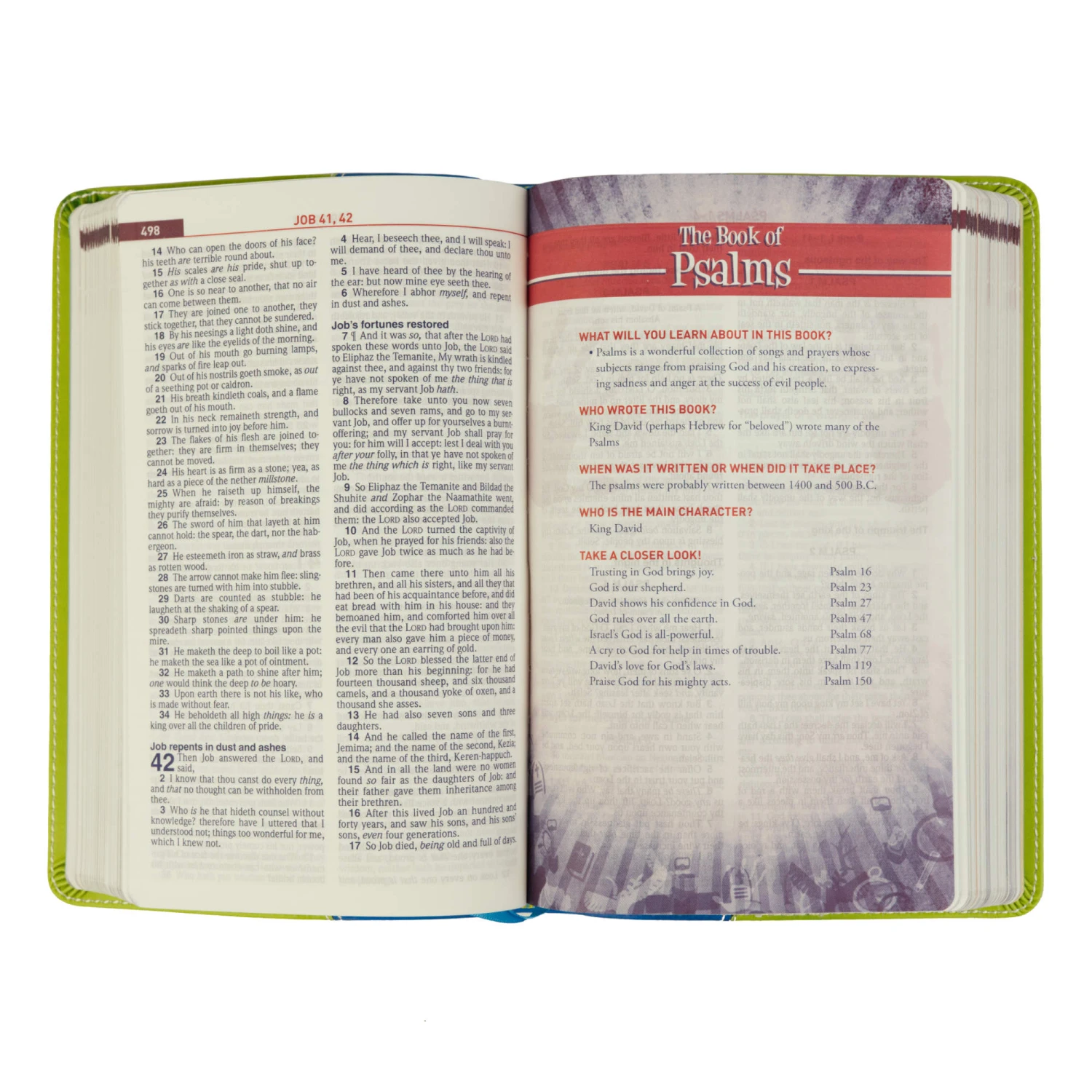 KJV Kids Study Bible Green/Blue Imitation Leather 5 KJV Kids Study Bible Green/Blue Imitation Leather - Image 3