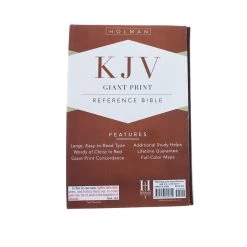 KJV Giant Print Reference Bible, Brown LeatherTouch -Books-Bible 206 0701 5 1