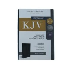 KJV, Reference Bible, Compact, Large Print, Snapflap Black -Books-Bible 206 0732 1