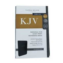 KJV, Reference Bible, Personal Size Giant Print, Black Bonded Leather -Books-Bible 206 0740 1