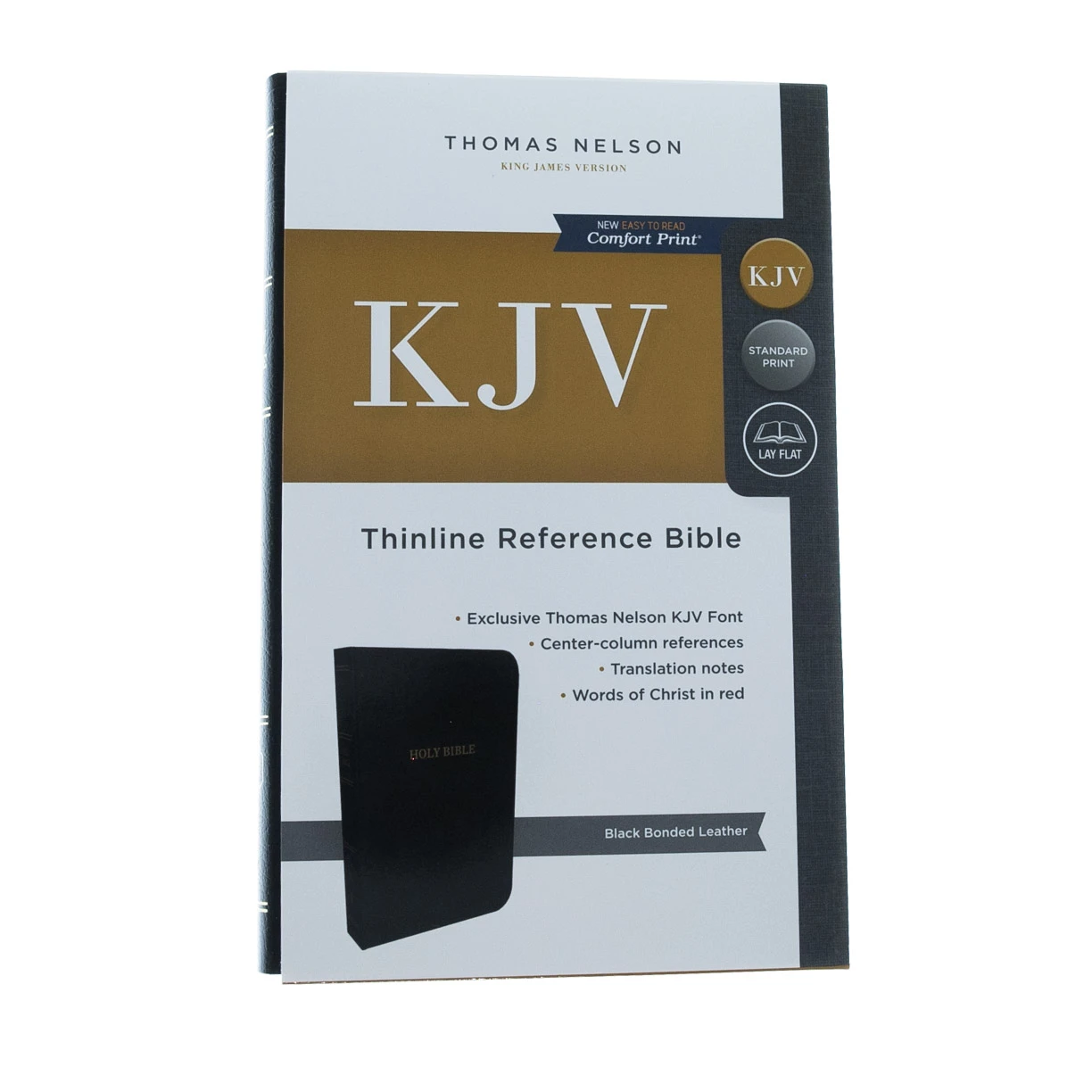 KJV Thinline Reference Bible, Bonded Leather, Black 4 KJV Thinline Reference Bible, Bonded Leather, Black - Image 2