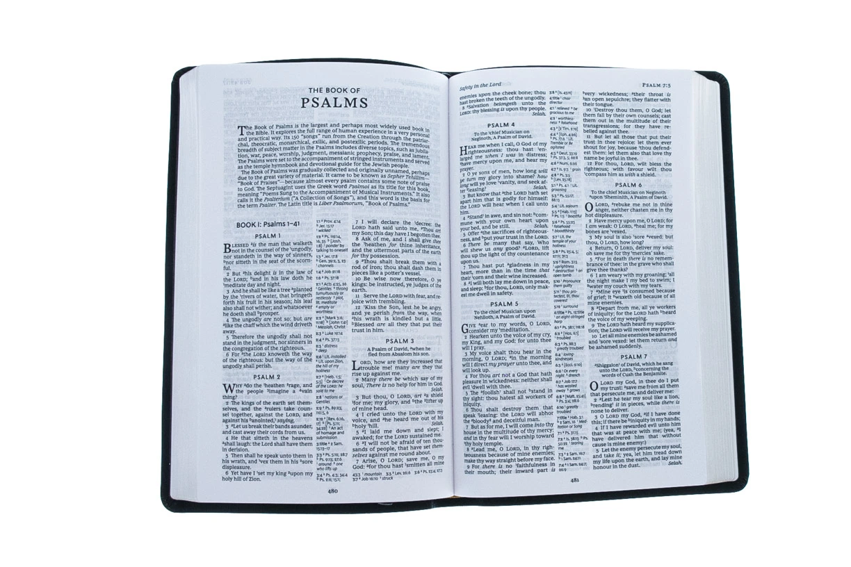 KJV Thinline Reference Bible, Bonded Leather, Black 5 KJV Thinline Reference Bible, Bonded Leather, Black - Image 3