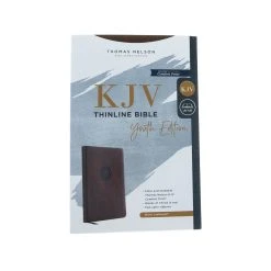 KJV, Thinline Bible Youth Edition, Leathersoft, Brown -Books-Bible 206 0816 1