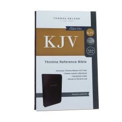 KJV, Thinline Reference Bible, Leather-Look, Burgundy, Red Letter Edition -Books-Bible 206 0829 1