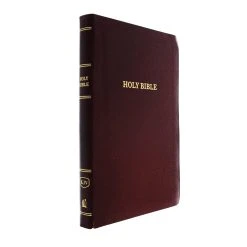 KJV, Thinline Reference Bible, Leather-Look, Burgundy, Red Letter Edition -Books-Bible 206 0829 2