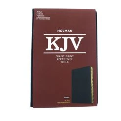 KJV Giant Print Reference Bible, Black LeatherTouch, Indexed -Books-Bible 206 0830 1 1