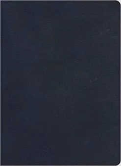 KJV Single-Column Wide-Margin Bible, Navy Leathertouch