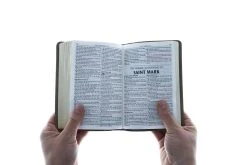 KJV Brown Two-tone Faux Leather Compact Bible -Books-Bible 206 0861 4