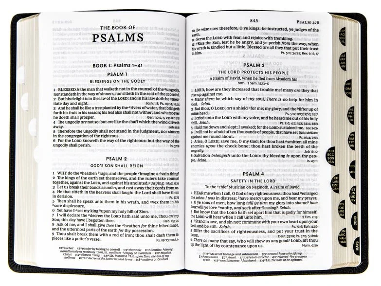 KJV Personal Size Large Print Genuine Leather – Black 4 KJV Personal Size Large Print Genuine Leather – Black - Image 2