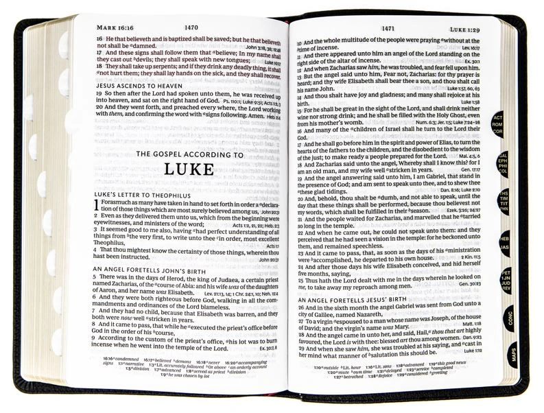 KJV Personal Size Large Print Genuine Leather – Black 5 KJV Personal Size Large Print Genuine Leather – Black - Image 3