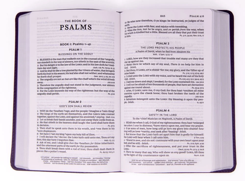 KJV Personal Size Large Print Single-Column Reference Bible – Purple 4 KJV Personal Size Large Print Single-Column Reference Bible – Purple - Image 2