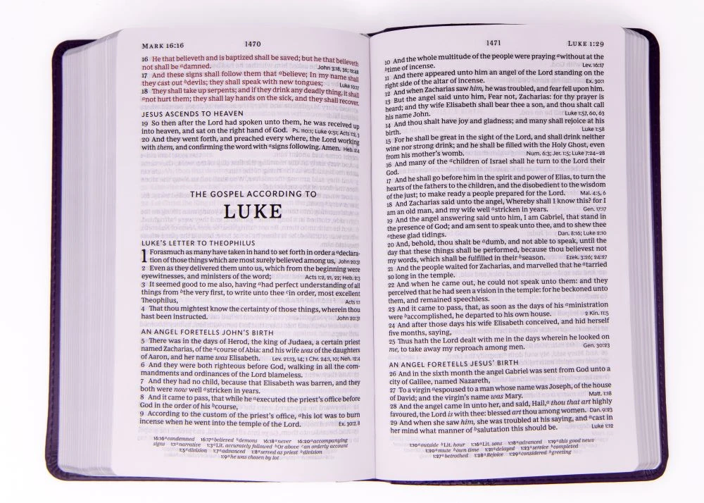 KJV Personal Size Large Print Single-Column Reference Bible – Purple 5 KJV Personal Size Large Print Single-Column Reference Bible – Purple - Image 3
