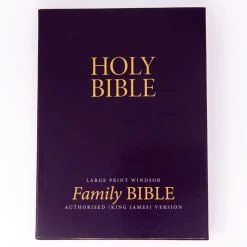 KJV Large Print Windsor Family Bible Black Calfskin Leather -Books-Bible 206 0894 3 1