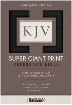 KJV Super Giant Print Bible Black