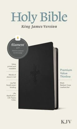 KJV Premium Value Thinline Bible Black – Filament Enabled -Books-Bible 206 0899 0