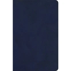 KJV Single-Column Compact Bible, Navy Leathertouch