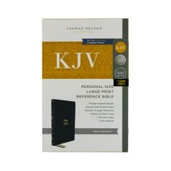 KJV Large Print Reference Bible, Vintage Series Thumb Indexed – Black -Books-Bible 206 0935 1 1