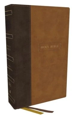 KJV Center-Column Reference Bible With Apocrypha – Brown