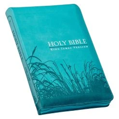 KJV Turquoise Faux Leather Deluxe Gift Bible W/ Thumb Index 9 KJV Turquoise Faux Leather Deluxe Gift Bible W/ Thumb Index -Books-Bible 206 0991 1