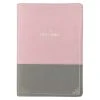 KJV Pink And Gray Faux Leather Super Giant Print Full-size Bible W/ Thumb Index -Books-Bible 206 0992 0