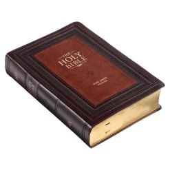 Burgundy And Toffee Black Faux Leather Study Bible – Thumb Index -Books-Bible 206 1008 2