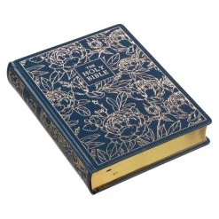 KJV Study Bible, Navy Blue Floral Faux Leather – Note-taking Bible -Books-Bible 206 1009 2