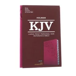 KJV Large Print Reference Bible, Pink Leathertouch Indexed -Books-Bible 206 1030 1