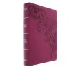 KJV Large Print Reference Bible, Pink Leathertouch Indexed