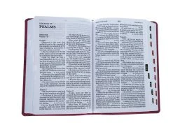 KJV Large Print Reference Bible, Pink Leathertouch Indexed -Books-Bible 206 1030 3